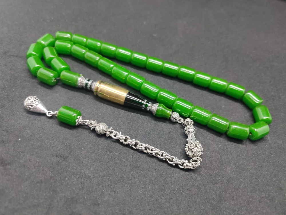 İmame Mermi̇ Kovanı Ve 925 Ayar Gümüş Nakkaş Kombi̇nli̇ Bakali̇t küçük resim 3