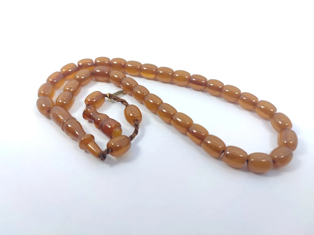 Muhammed Dabbas Usta İşi̇ İmzalı Sıkma Kehri̇bar küçük resim 2