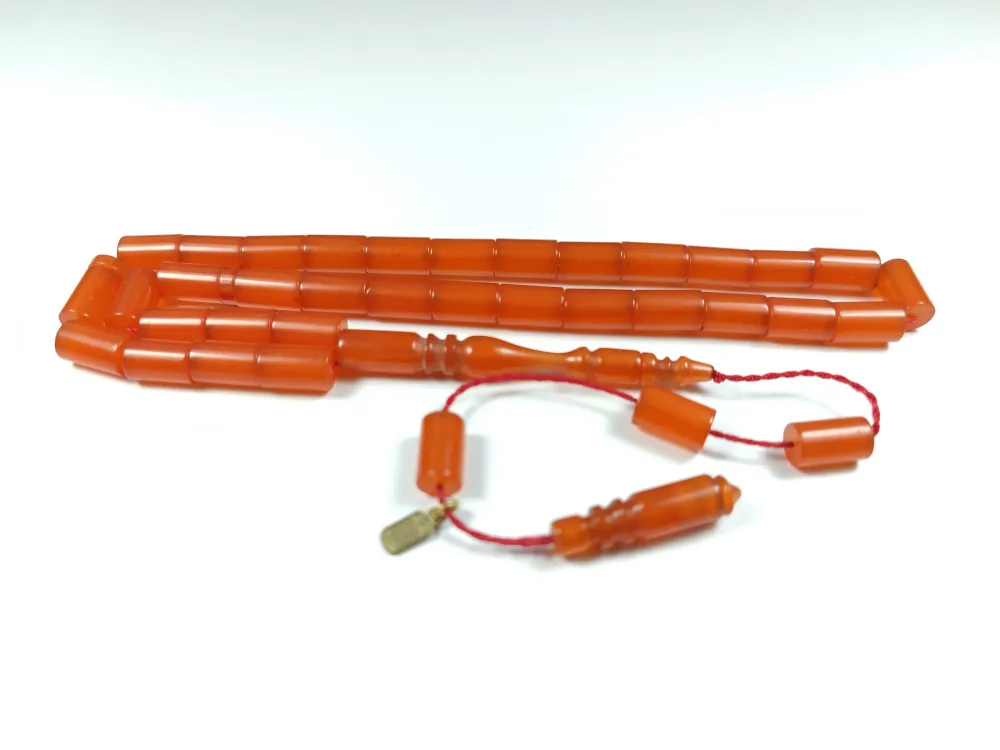 Mehmet Mercan Usta İşi̇ İmzalı Mühürlü Sıkma Kehri̇bar küçük resim 3