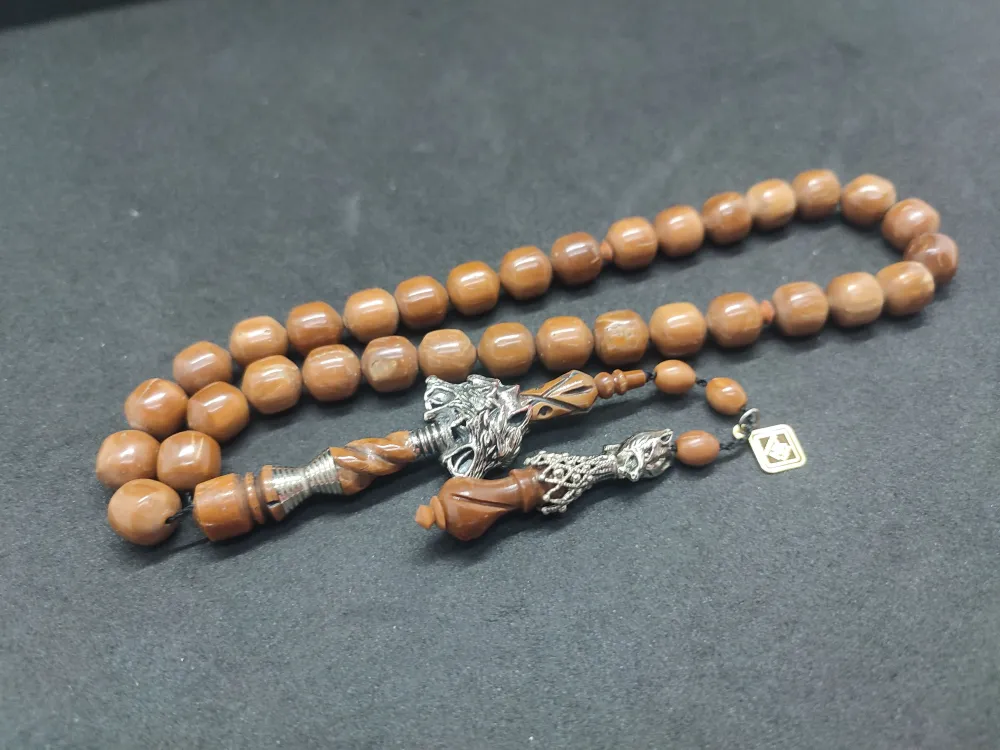 Hakan Kaya Usta  El İşçi̇li̇kli̇ Ağır Gümüş Nakkaşlı İri̇ Boy Naturel Kuka küçük resim 3