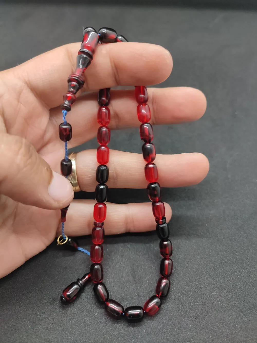 Furkan Gül Usta Eseri̇ El Boy İmame Halkalı Sıkma Kehri̇bar küçük resim 3