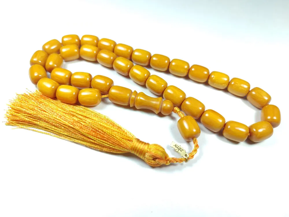 Ebu Zeyn Usta İşi̇ İmzalı Mühürlü Sıkma Kehri̇bar küçük resim 2