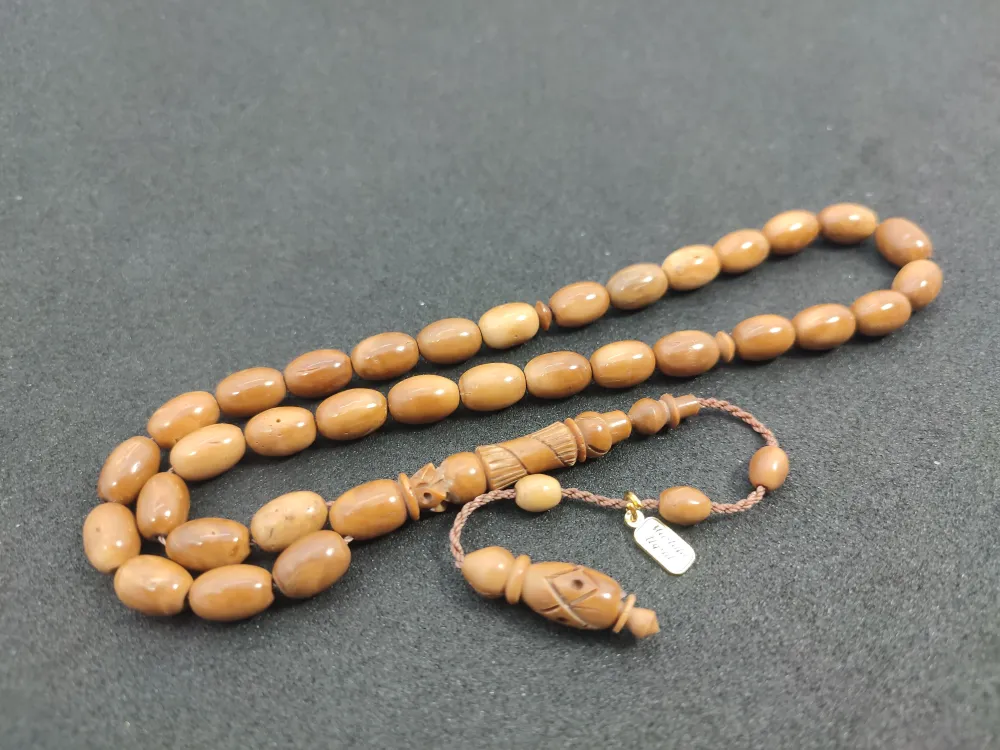 Mustafa Uysal Usta Eseri̇ İmame Hi̇tame Kalem Oyma  Naturel Kuka küçük resim 3