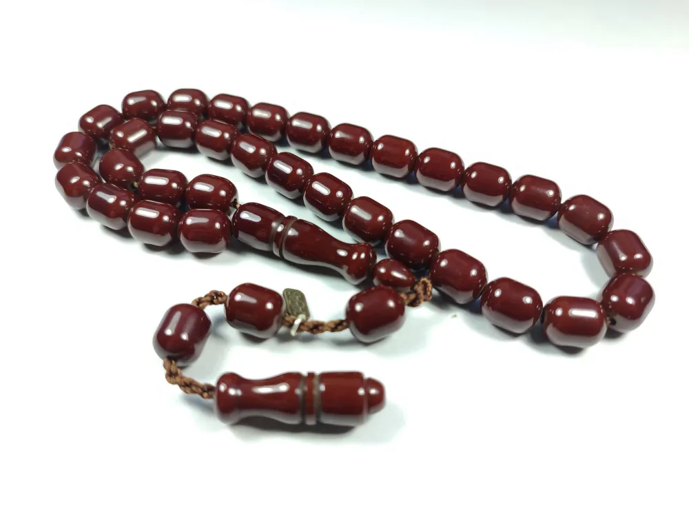 Dabbas Usta İşi̇ İmzalı (İmzası Gümüştür) Sıkma Kehri̇bar