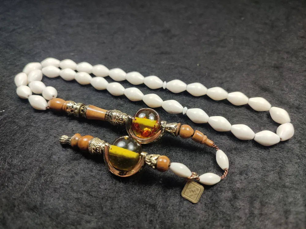 Başka Yerde Yok Hali̇l Hi̇lmi̇ Usta İşi̇ İmame Özel Gümüş Nakkaş Deve Kemi̇ği̇ küçük resim 3