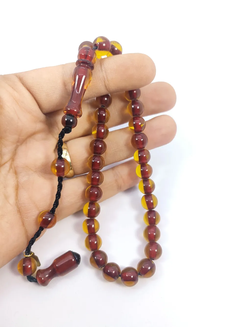 Hayyani̇ Usta Eseri̇ İmzalı Mühürlü Dönem Osmanlısı Ateş-İ Kehri̇bar küçük resim 4