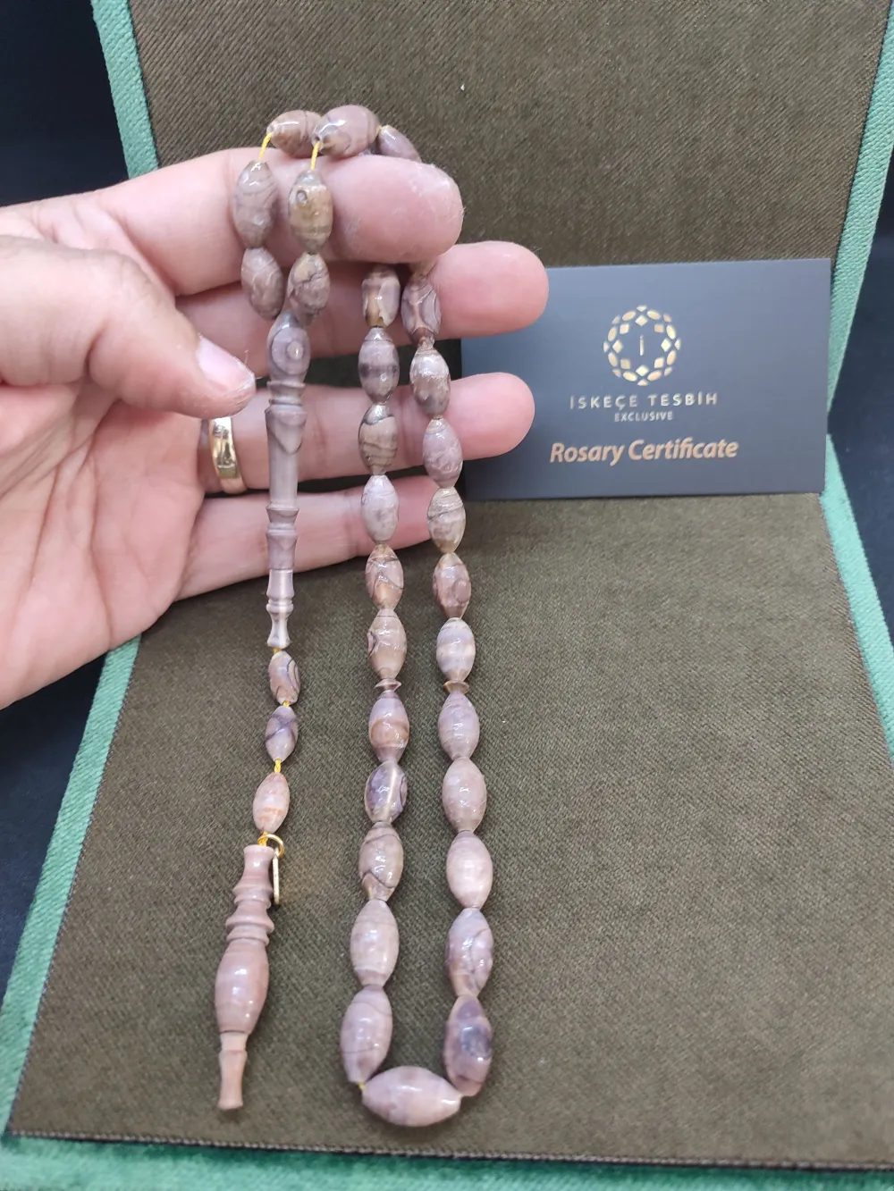 Başka Yerde Yok!İskeçeli̇ Cemi̇l Usta Eseri̇ Vıp Kutulu 19 Gr. Kızıl Mercan küçük resim 5