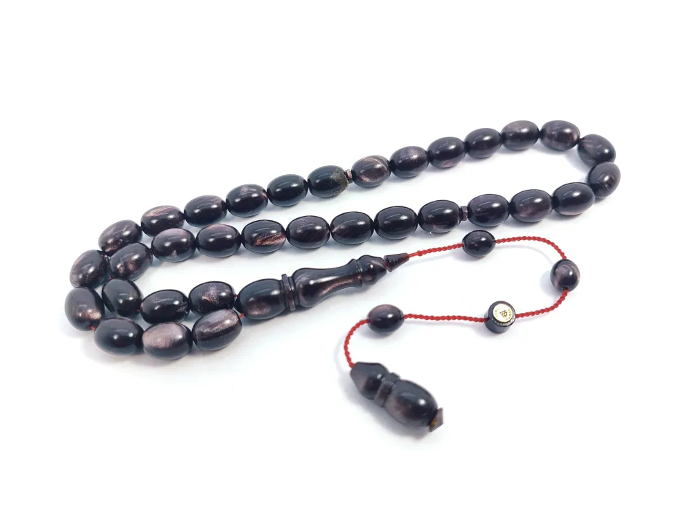 Ahmet Damar Usta Eseri̇ 0.6 Deli̇m İnci̇ Si̇yahı Sıkma Kehri̇bar