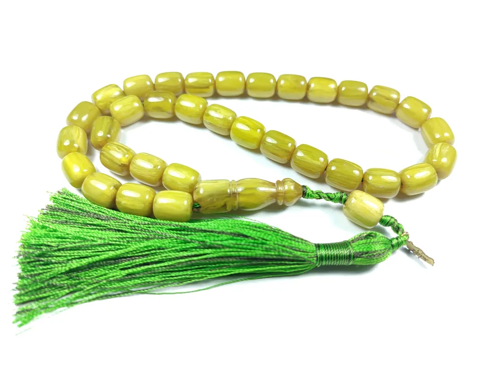 Ebu Zeyn Usta İşi̇ İmzalı Mühürlü Sıkma Kehri̇bar küçük resim 2