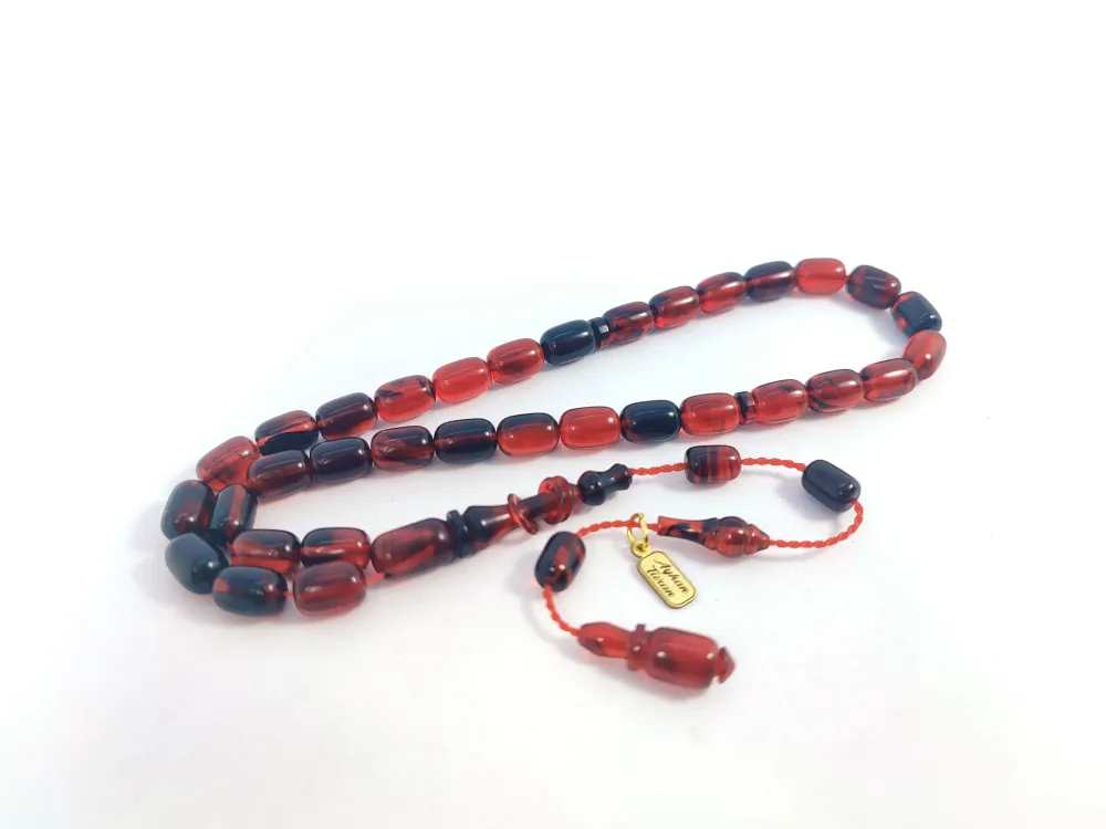 Ayhan Turan Usta Eseri̇ 0.6 Mm Deli̇m Halkalı İmame Tam El Boy Ateş-İ Kehri̇bar küçük resim 3