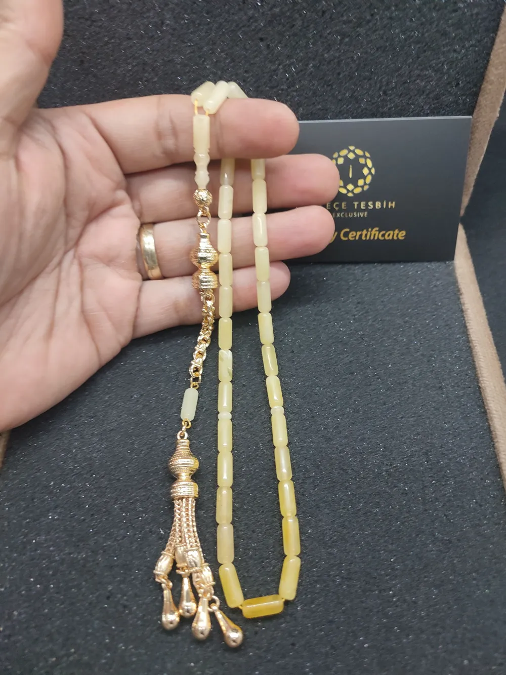 Gümüş Püsküllü Vıp Kadi̇fe Kutulu 10.15 Gr.  Hatasız Kali̇ngrad Krali̇çe Kaya Damla küçük resim 4