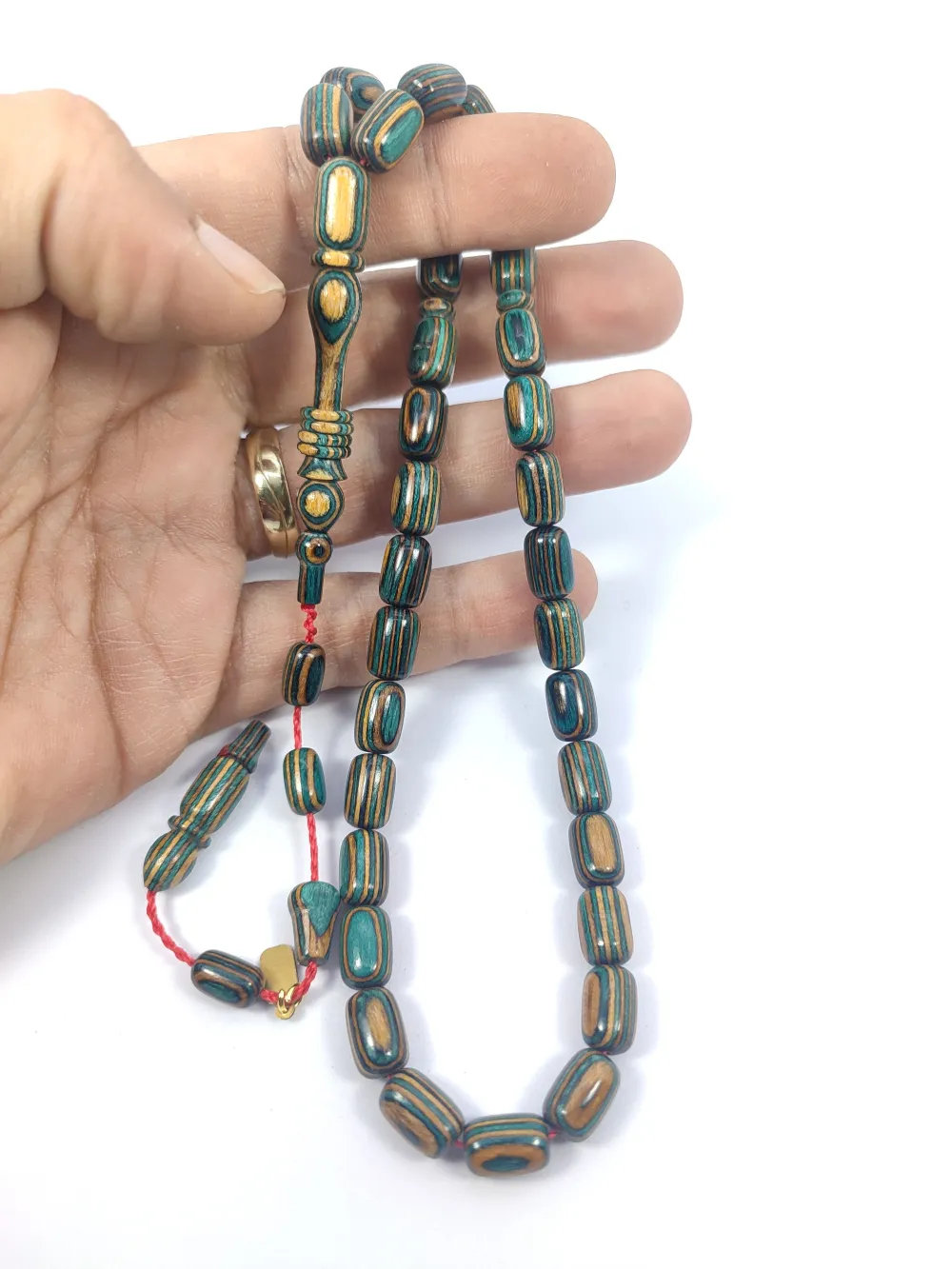 Hali̇l Hi̇lmi̇ Usta İşi̇ İmzalı Halkalı Nadi̇r Tür Nadi̇r Renk Doğal Kafur Ağacı küçük resim 5