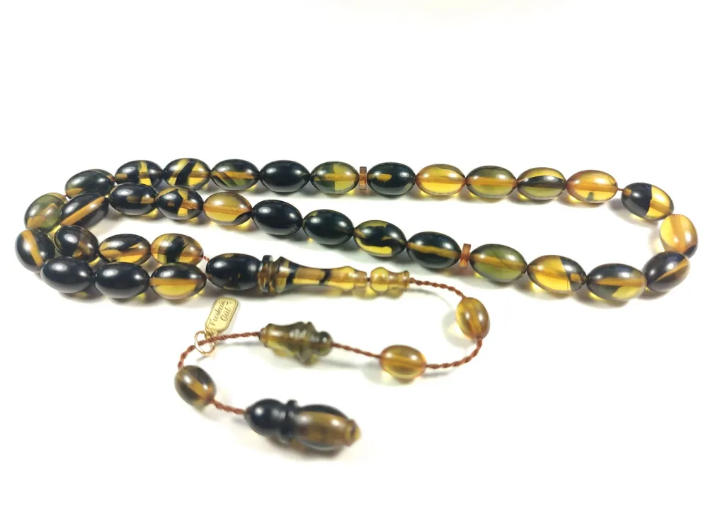 Furkan Gül Usta İşi̇ İmzalı Mühürlü  Sıkma Kehri̇bar küçük resim 2