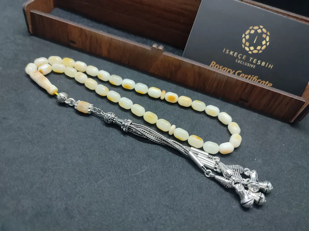 Ahşap Kutulu  6.25 Gr. Gümüş Püsküllü 12.20 Gr. Rus Kaya Damla küçük resim 4