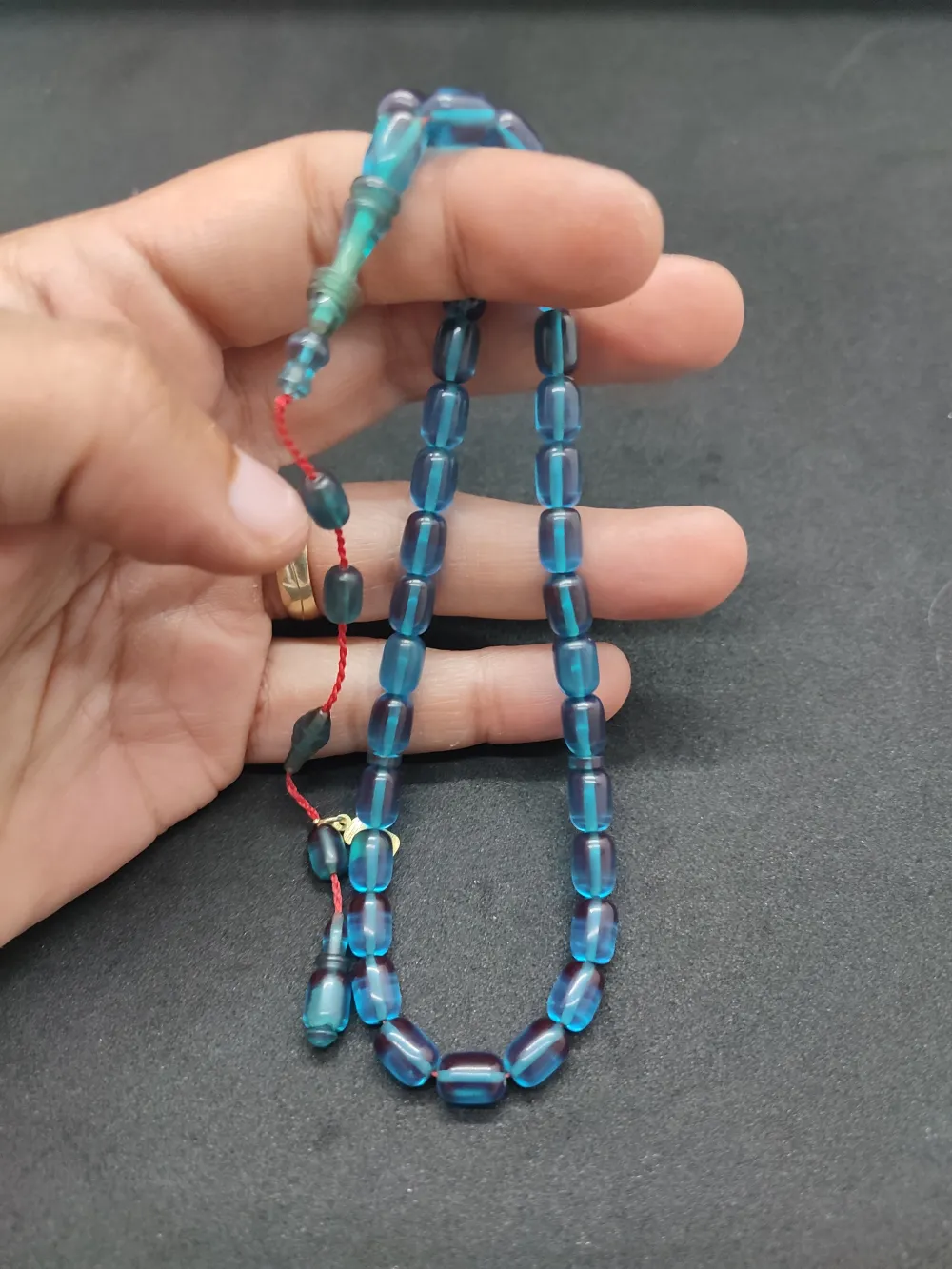 Furkan Gül Usta Eseri̇ El Boy İmame Halkalı Ateş-İ Kehri̇bar küçük resim 5