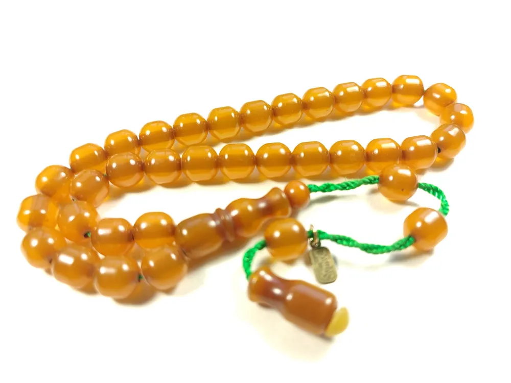 Muhammed Dabbas Usta İşi̇ İmzalı Sıkma Kehri̇bar küçük resim 2