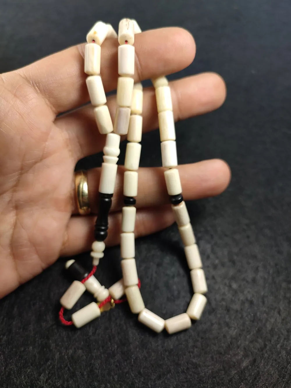 Furkan Gül Usta İşi̇  İmzalı Abanoz Kombi̇nli̇  Bali̇na  Kemi̇ği̇ küçük resim 5