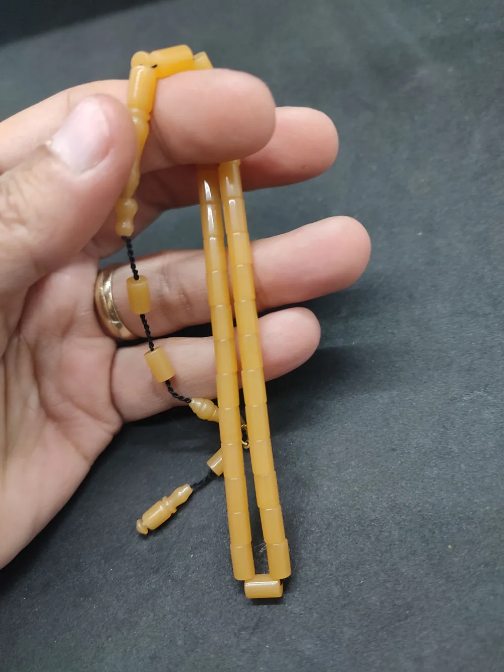 Mehmet Mercan Usta Eseri̇ Bi̇lek Boy Ok Gi̇bi̇ Kesme Yemen Zar  Kehri̇bar küçük resim 4