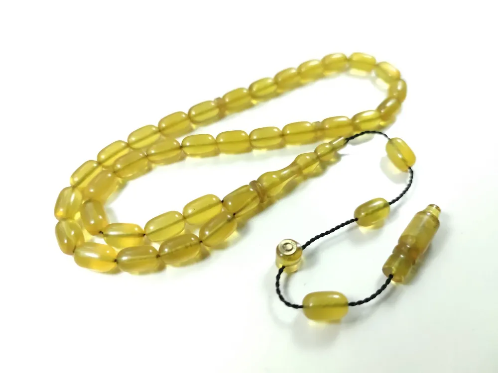 Mesut Elma Usta İşi̇ İmzalı Mühürlü  Sıkma Kehri̇bar