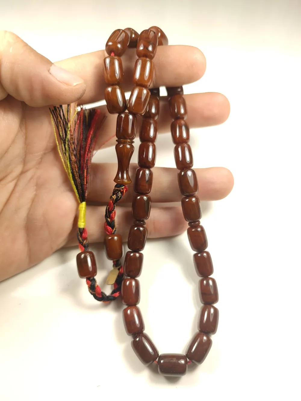 Ahmet Emi̇n Usta Eseri̇ Eski̇ Usul Kat Kat İpe Di̇zi̇lmi̇ş Kuru Torna Objeden Katali̇n küçük resim 4