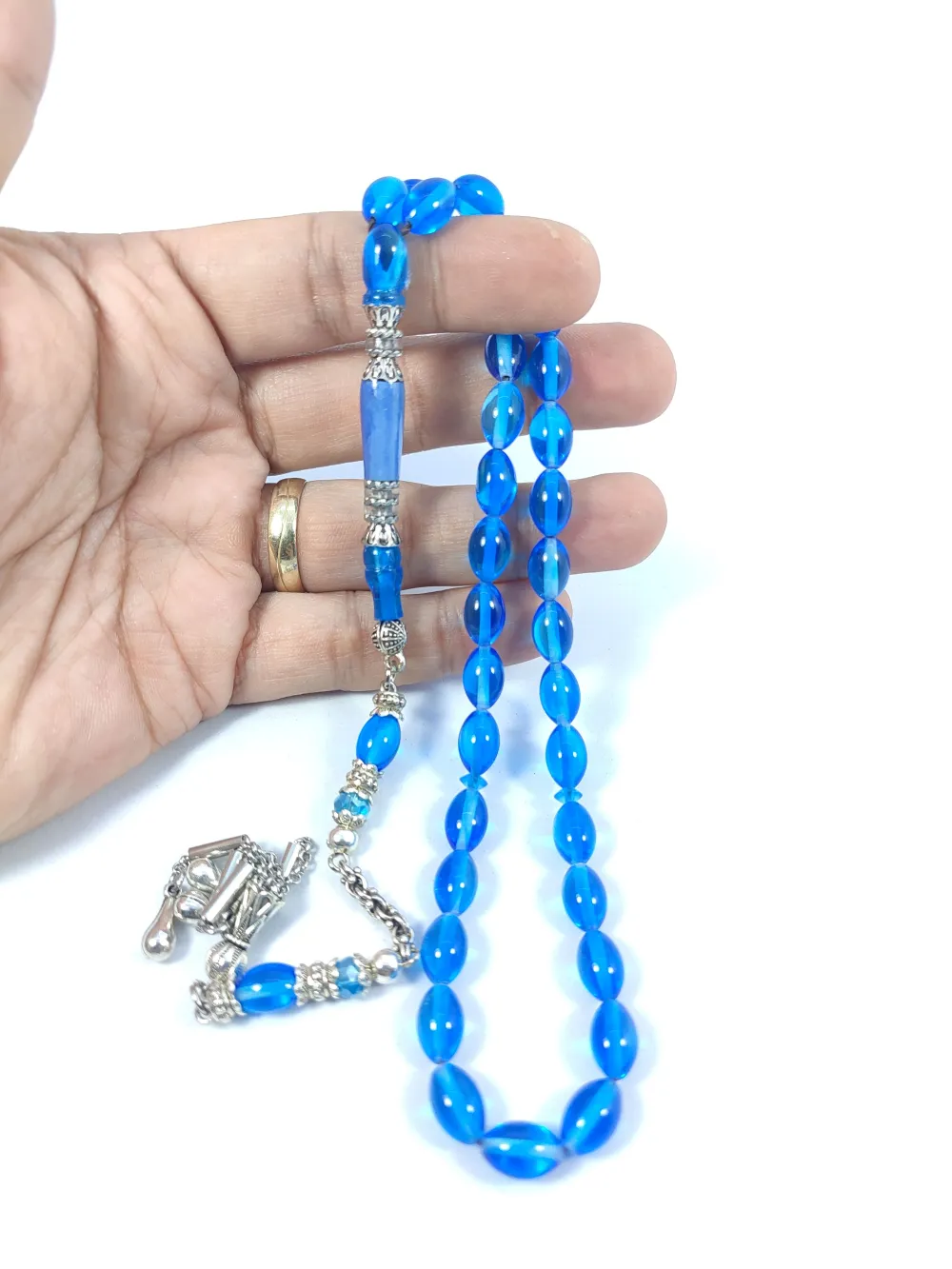 Şevket Alkan Usta Eseri̇ Gümüş Nakkaş İşlemeli̇ Zar  Kehri̇bar küçük resim 4