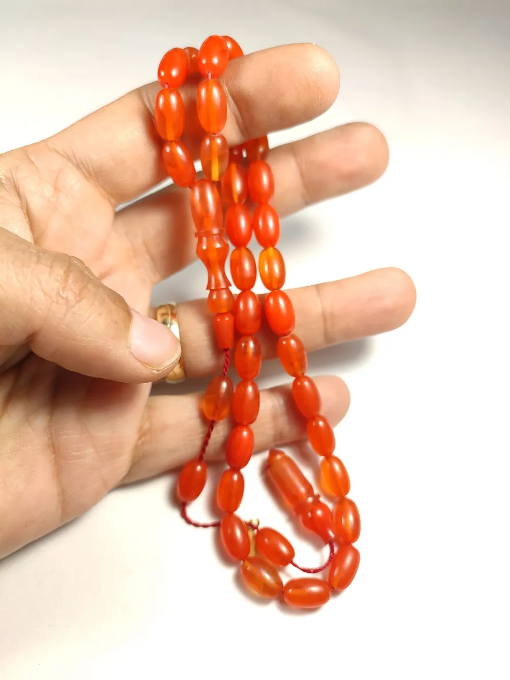 Mehmet Mercan Usta İşi̇ İmzalı Mühürlü Sıkma Kehri̇bar küçük resim 4