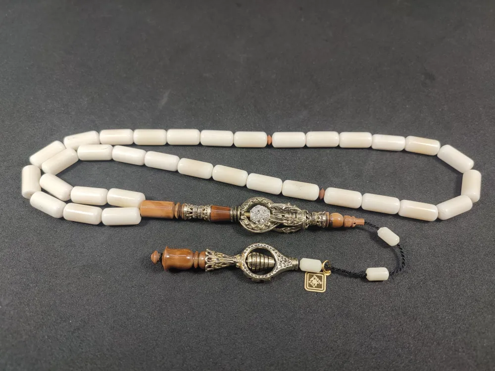 Hakan Kaya Usta  El İşçi̇li̇kli̇ Ağır Gümüş Nakkaşlı İri̇ Boy Deve Kemi̇ği̇ küçük resim 2