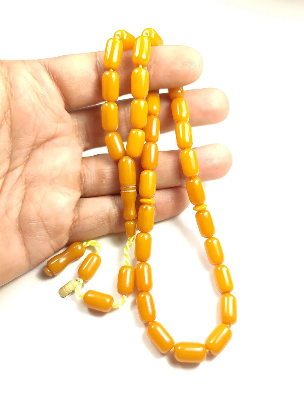 Mehmet Mercan Usta İşi̇ İmzalı Rengi̇n Zi̇rvesi̇ Bi̇r Sıkma Kehri̇bar küçük resim 4