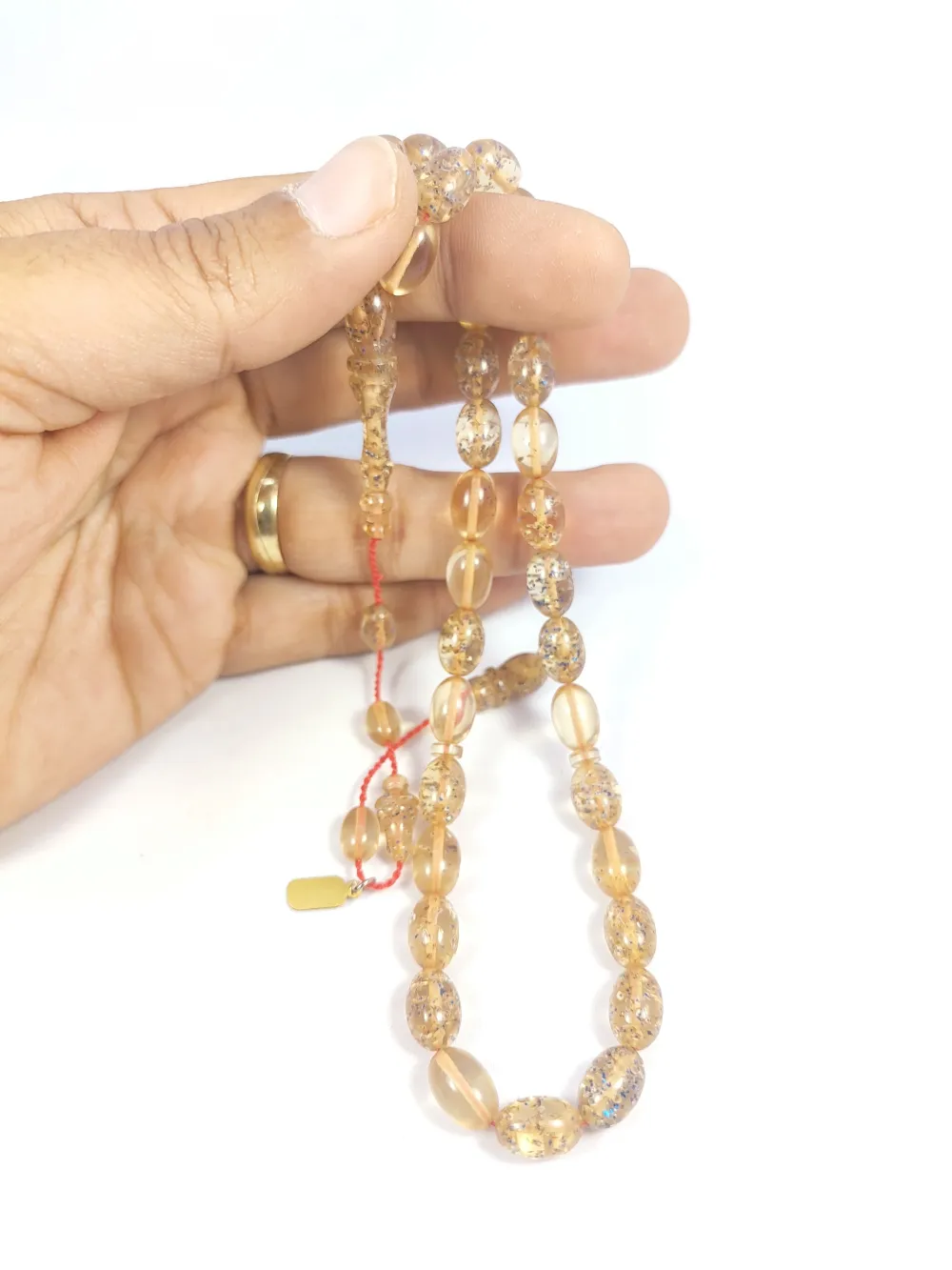 Mesut Elma Usta Eseri̇ 0.6 Deli̇m Çi̇ft Ci̇lalı Gümüş Varaklı Ateş-İ Kehri̇bar küçük resim 5