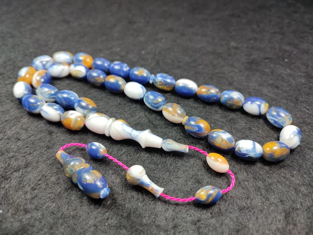 Ari̇f Baran Usta İşi̇ Si̇kkeli̇ Altın Parçacıklı  Ari̇zona Fi̇ruze