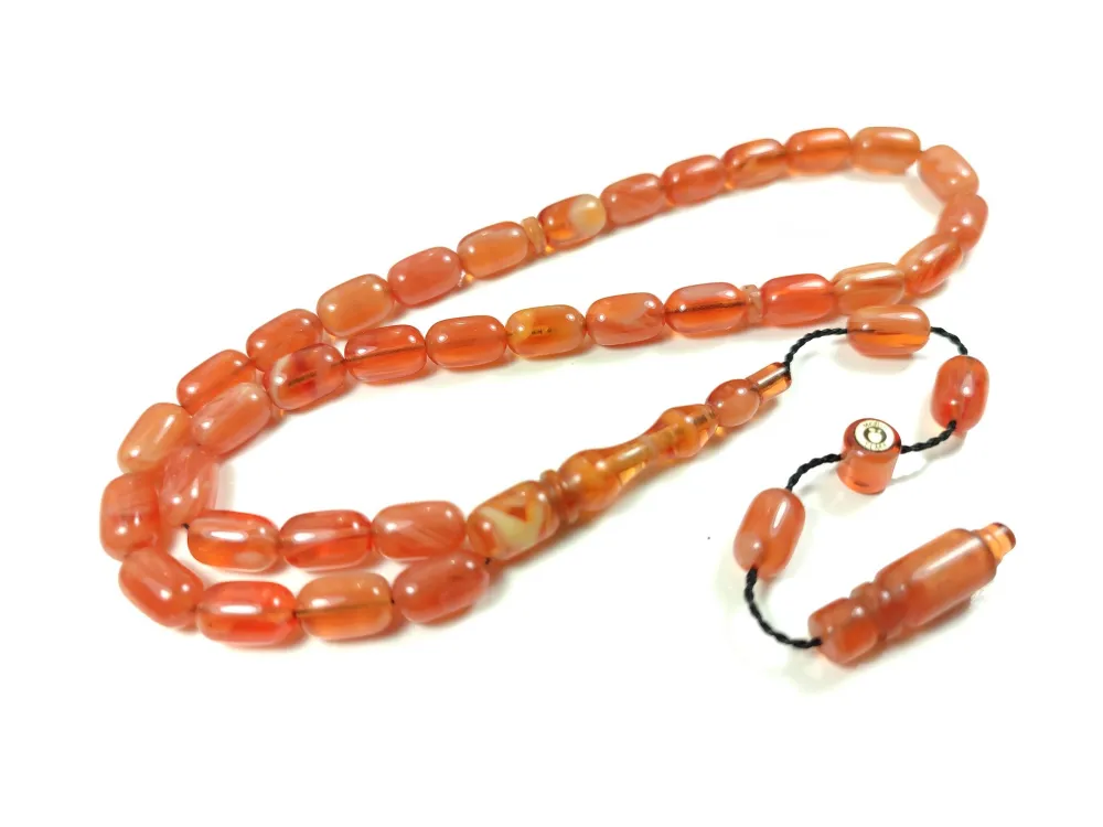 Mesut Elma Usta İşi̇ İmzalı Mühürlü  Sıkma Kehri̇bar küçük resim 2