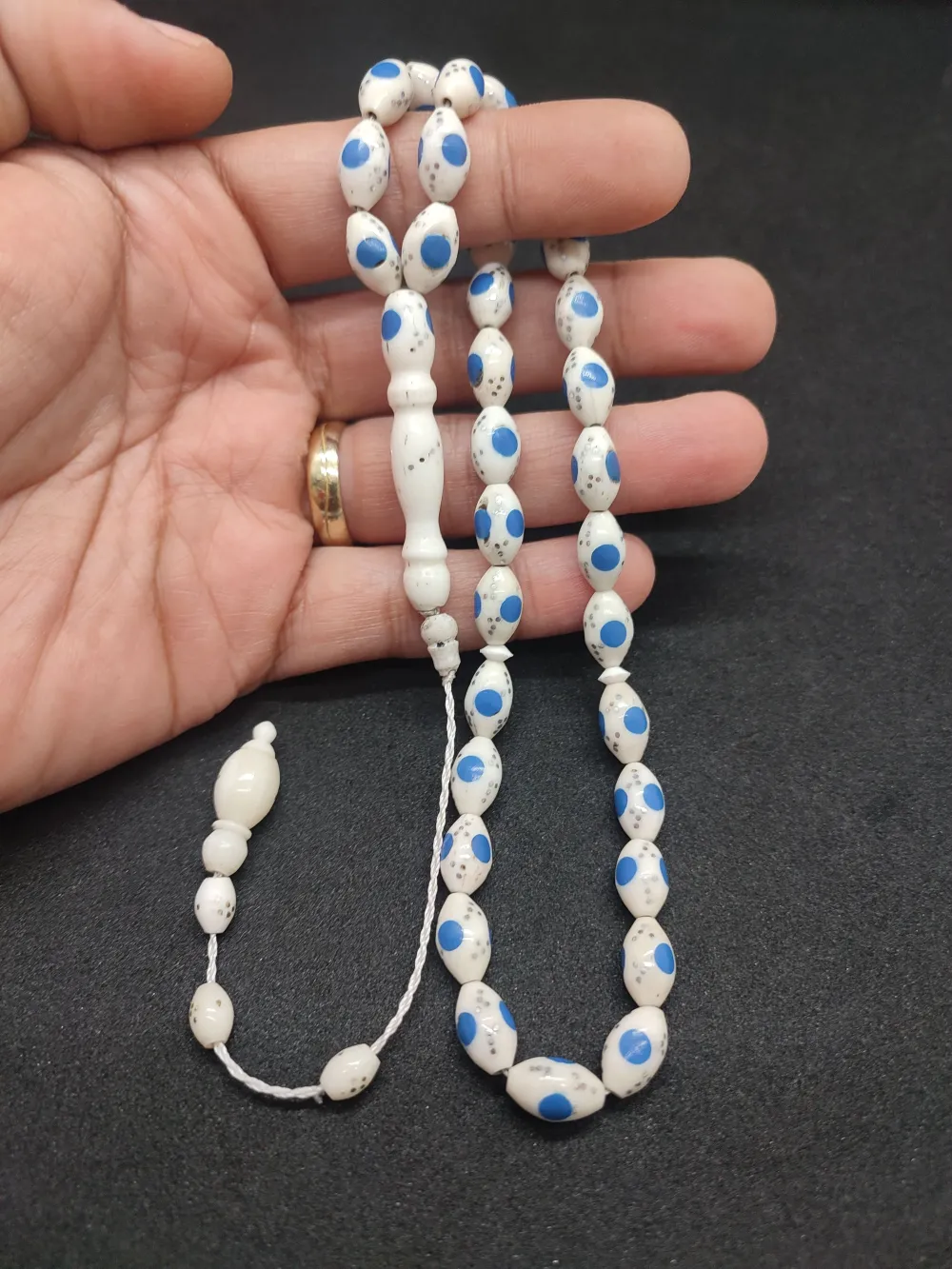 Şevket Alkan Usta Eseri̇ Mi̇neli̇ Çakımlı Naturel Deve Kemi̇ği̇ küçük resim 4