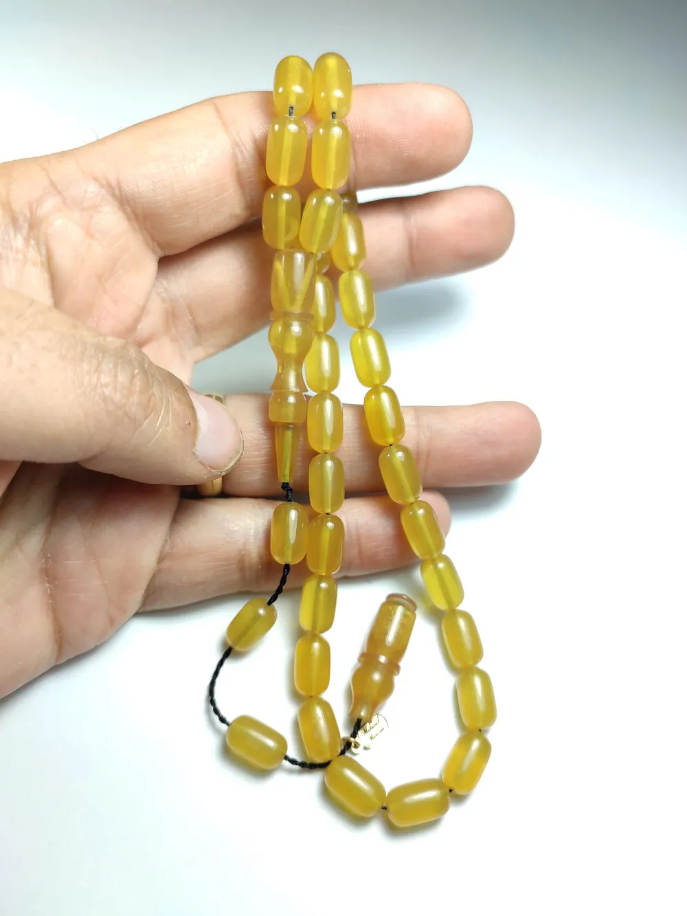 Mehmet Mercan Usta İşi̇ İmzalı Mühürlü Sıkma Kehri̇bar küçük resim 4