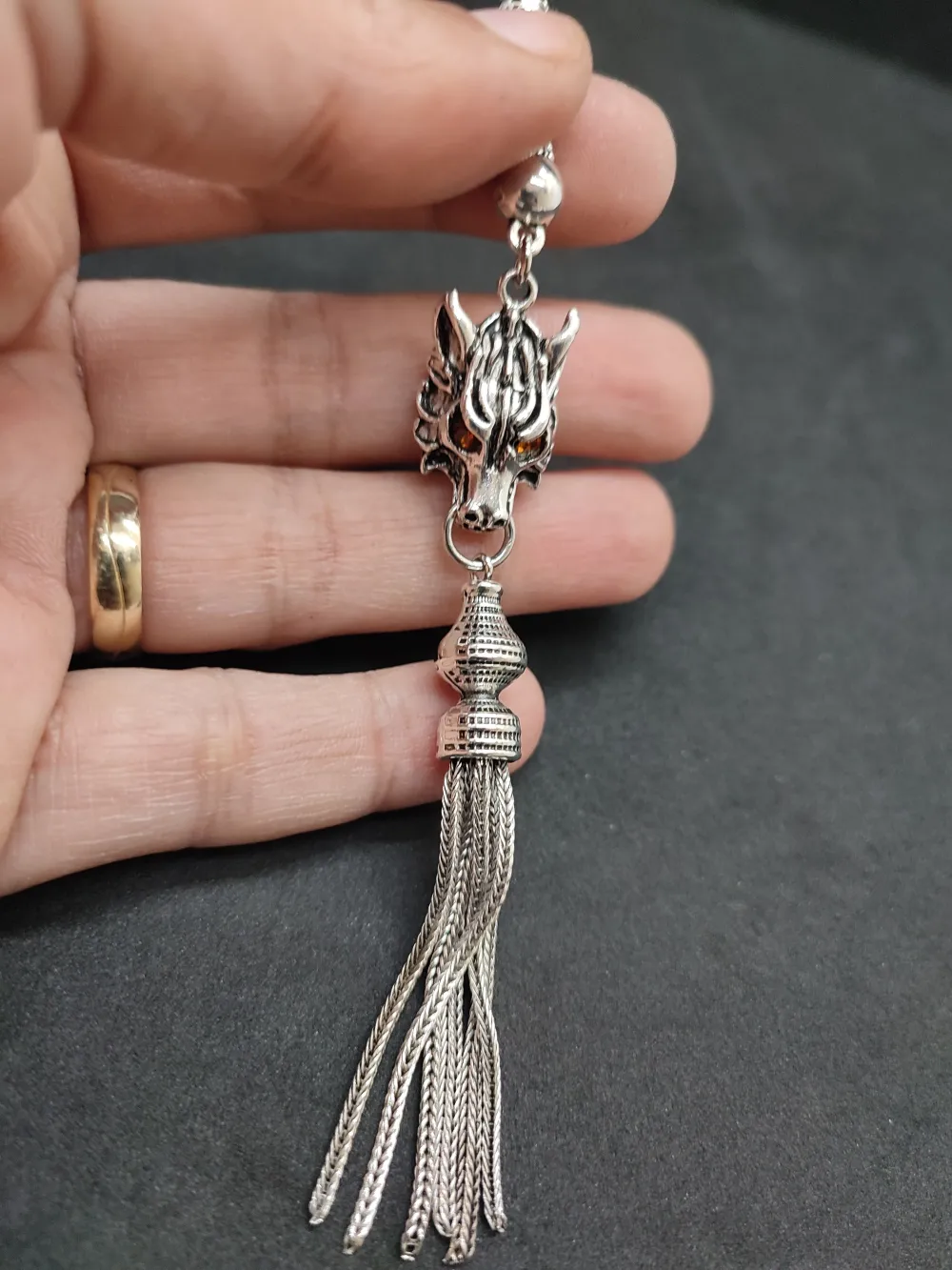 475 Ayar Gümüş Tesbi̇h Püskülü