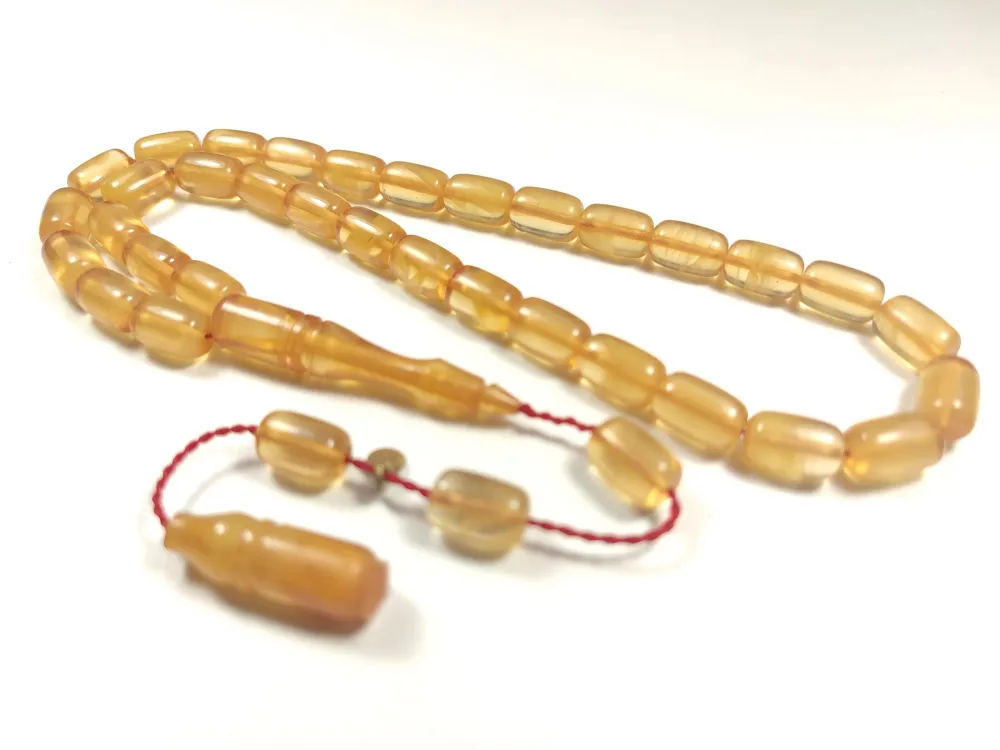 Erkan Çubukçu Usta İşi̇ İmzalı Mühürlü Sıkma Kehri̇bar