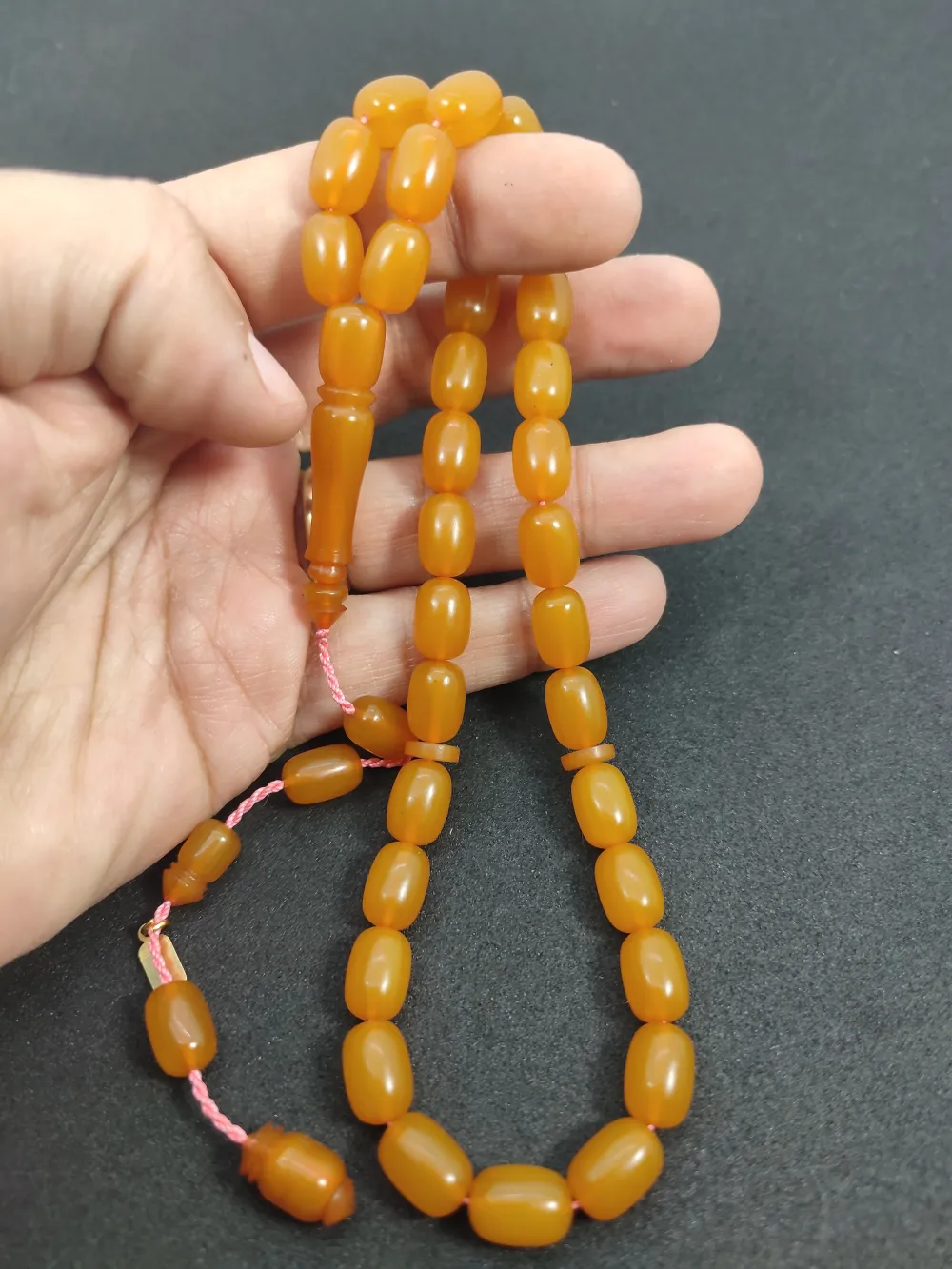 Ayhan Turan Usta Eseri̇ Eski̇ Malzeme Di̇nlendi̇ri̇lmi̇ş Alman Faturan Tesbi̇h küçük resim 3