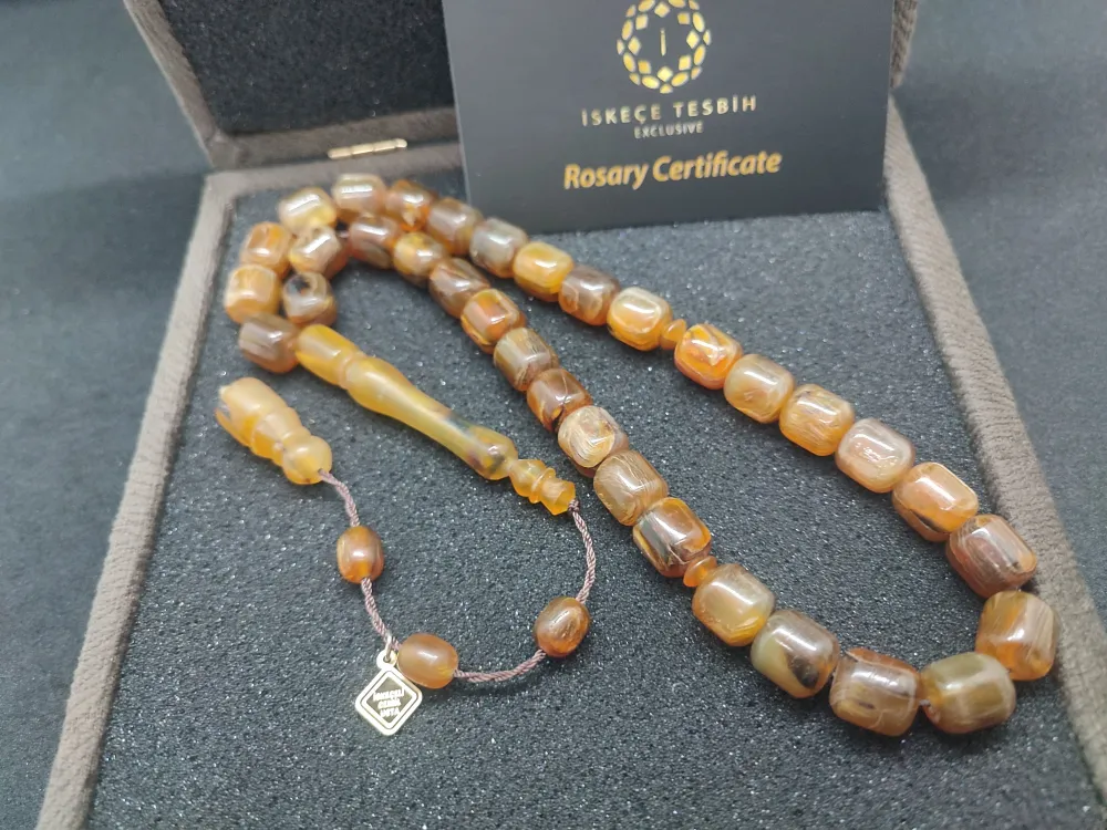 Vıp Kutulu 37.98 Gr İskeçeli̇ Cemi̇l Usta Eseri̇ Nadi̇r Tür  Gergedan Boynuzu küçük resim 2