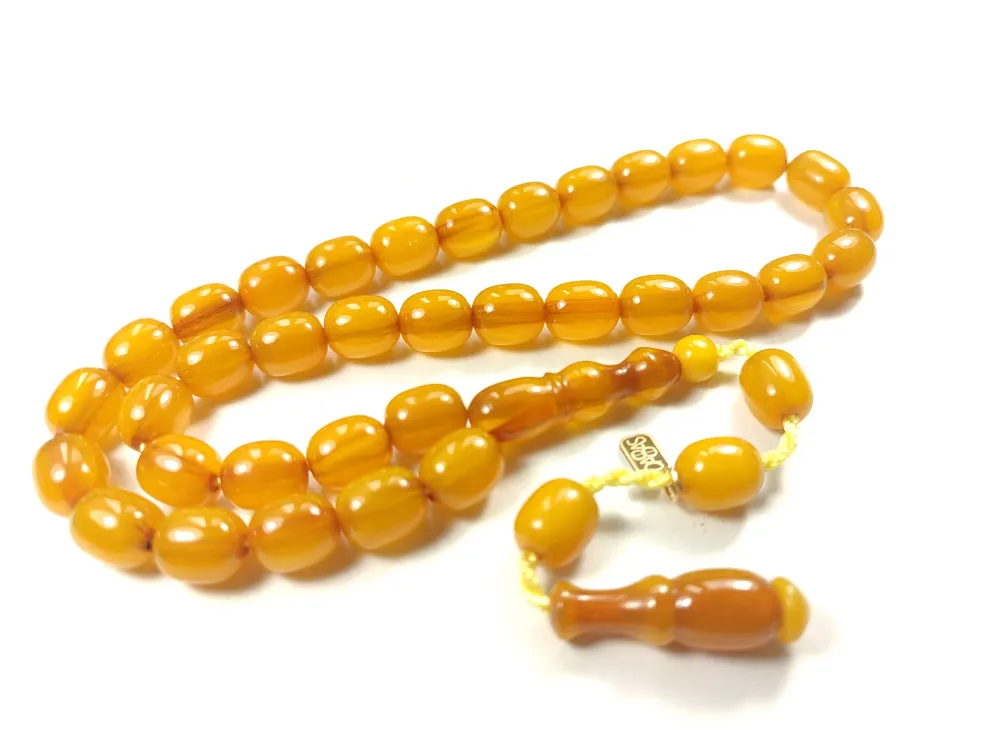 Muhammed Dabbas Usta İşi̇ İmzalı Sıkma Kehri̇bar küçük resim 3