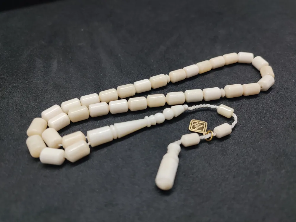 İskeçeli̇ Cemi̇l Usta Eseri̇ Sülün İmame El Boy  Naturel Bali̇na Kemi̇ği̇ küçük resim 3