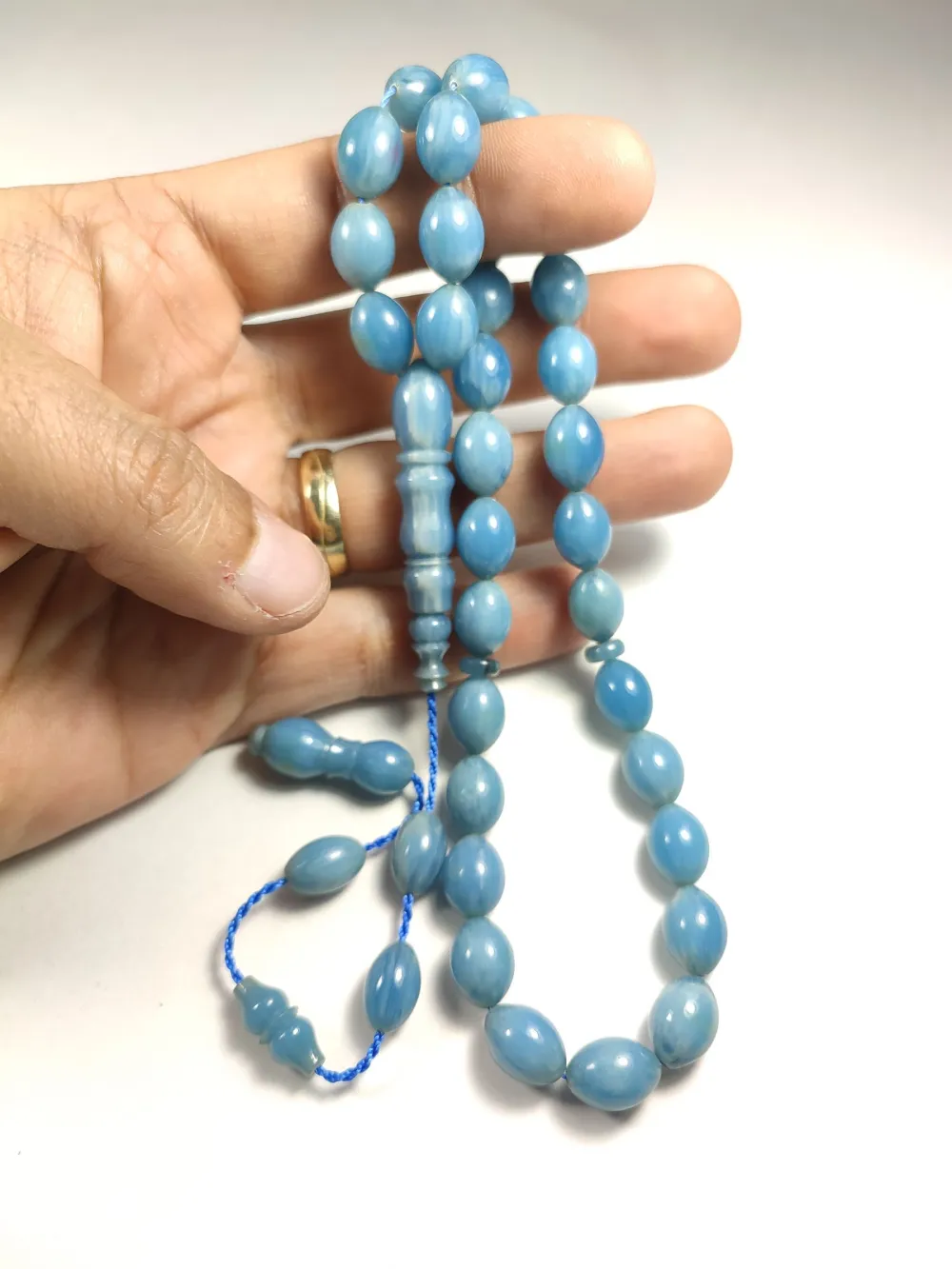 Emi̇na Ri̇şvani̇ Usta İşi̇ İmzalı Sıkma Kehri̇bar küçük resim 4