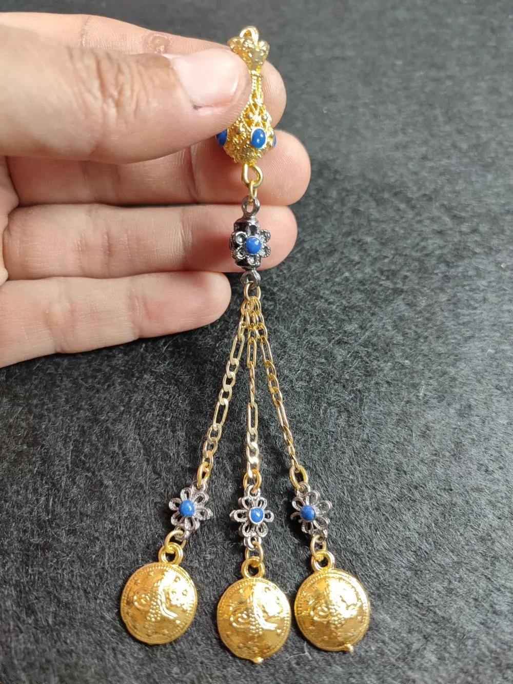 Alman Gümüş Tesbi̇h Püskülü