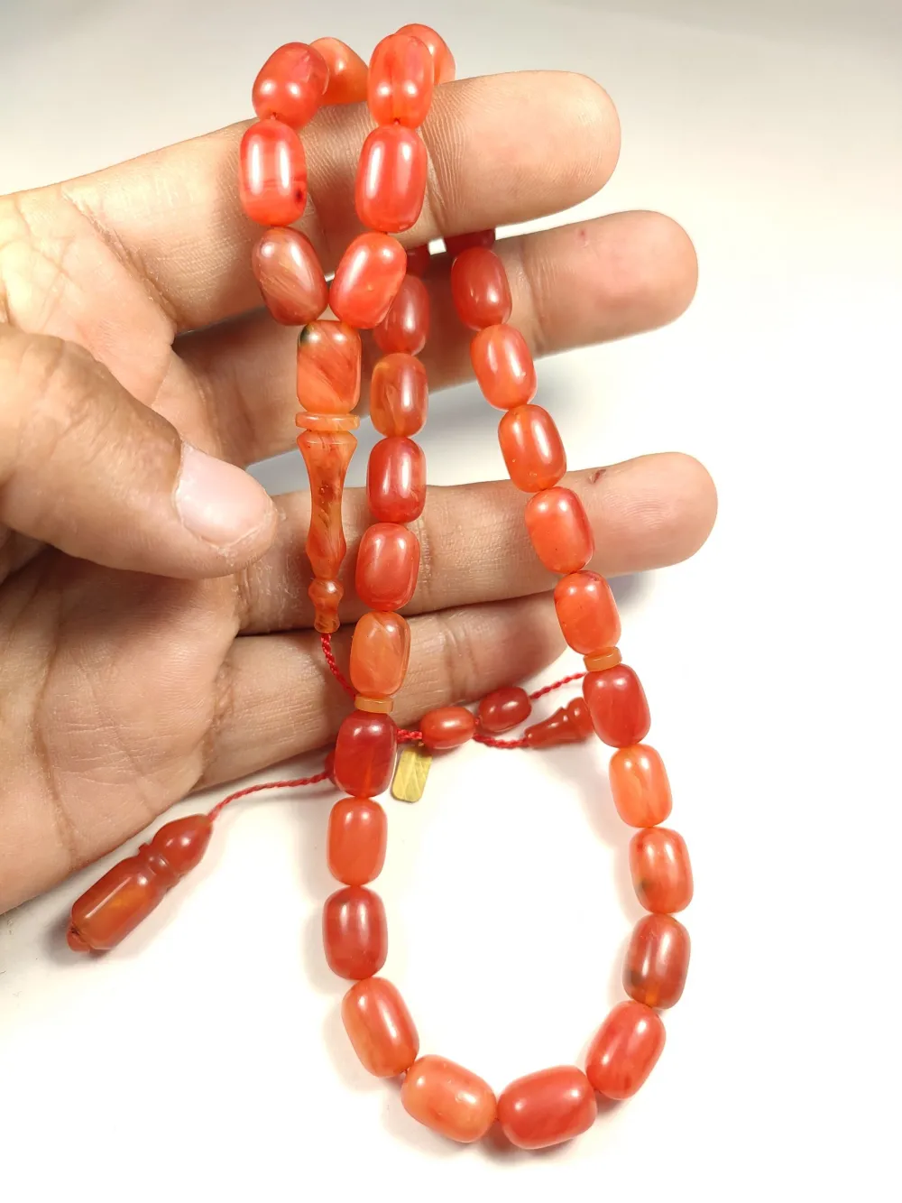 Mehmet Mercan Usta Eseri̇ İmzalı Aykırı Renk Sıkma Kehri̇bar küçük resim 5