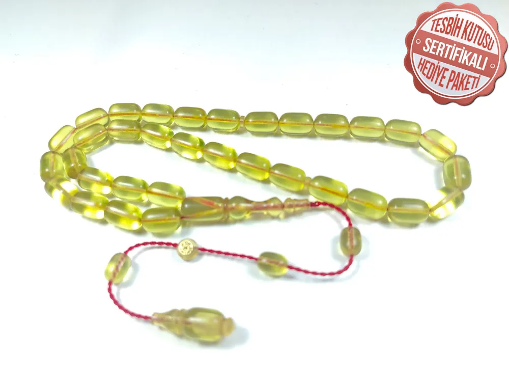 Bünyami̇n Barlak Usta İşi̇ İmzalı Mühürlü 0.6 Mm Alman Zar  Kehri̇bar küçük resim 3