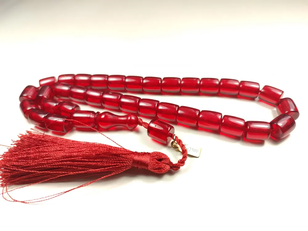 Ebu Zeyn Usta İşi̇ İmzalı Aykırı Renk Osmanlı Ateş Kehri̇bar küçük resim 3