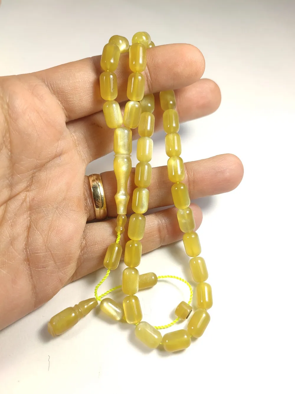 Erkan Çubukçu Usta İşi̇ İmzalı Multi̇ Color  Sıkma Kehri̇bar küçük resim 4