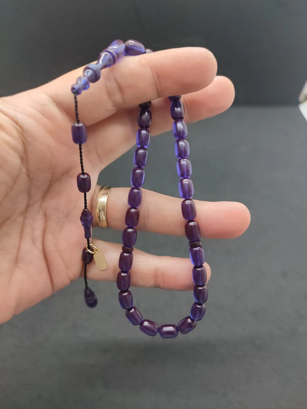 Furkan Gül Usta Eseri̇ El Boy İmame Halkalı Ateş-İ Kehri̇bar küçük resim 5