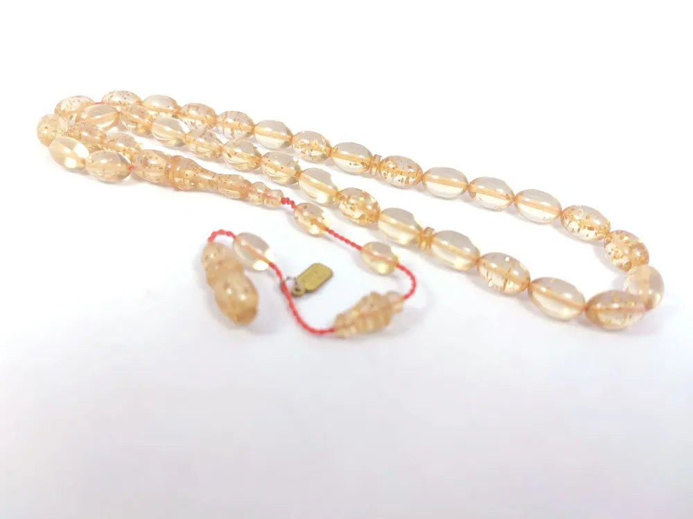 Mesut Elma Usta Eseri̇ 0.6 Deli̇m Çi̇ft Ci̇lalı Altın Parçacıklı Ateş-İ Kehri̇bar küçük resim 2