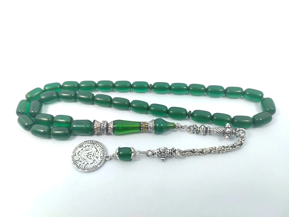 Şevket Alkan Usta İşi̇ 925 Ayar Gümüş Nakkaş İmame  Ateş-İ Kehri̇bar küçük resim 3