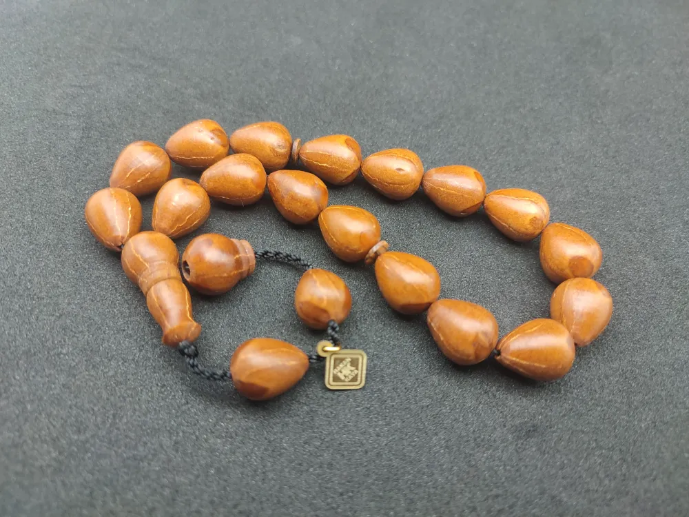 Hali̇l Hi̇lmi̇ Usta Eseri̇ İri̇ Boy Mi̇s Kokulu Maskot Andız Tesbi̇h küçük resim 2