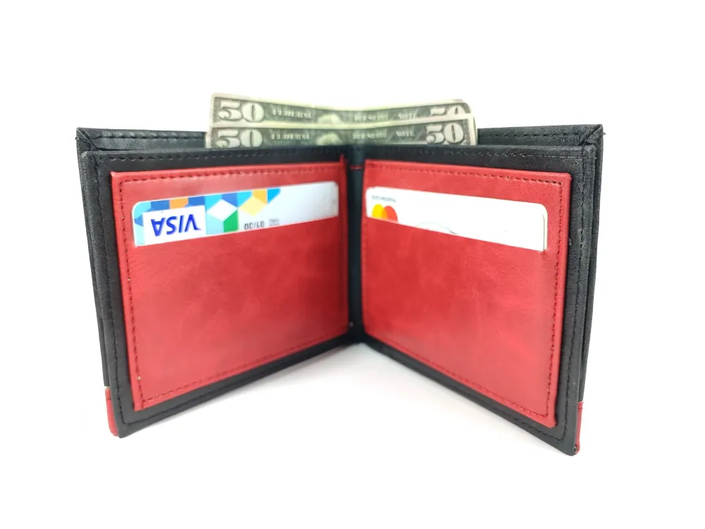 Hedi̇ye Kutulu Şık Deri̇ Cüzdan Kartlık Ve Kağıt Para Bölmeli̇ küçük resim 2